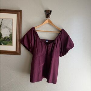 Old Navy Women's Plum Blouse